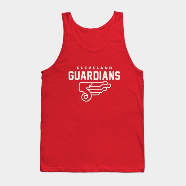 Cleveland Guardians 3 by Buck Tee Tank Top by Buck Tee